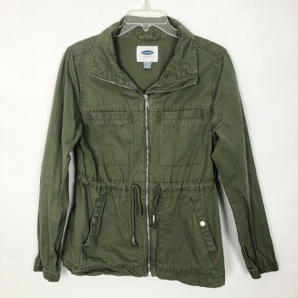 Old Navy Women's Full Zip Utility Twill Jacket S - Picture 2 of 14